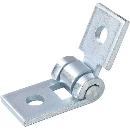 Global Industrial 2 Hole Adjustable Hinge, Electro-Galvanized Zinc, 4-3/4L 713115